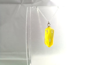 Yellow Gem Crystal Caste D10 Necklace