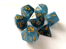 Blue Jade Dice Set