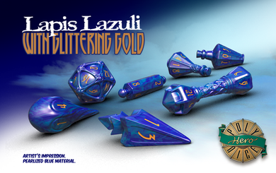 Lapis Lazuli - Wizard Dice - Polyhero