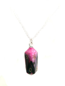 Toxic Fallout Crystal Caste D10 Necklace