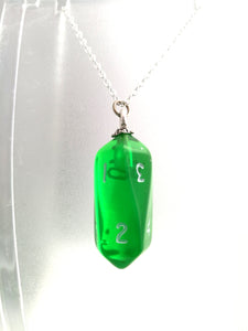 Green Gem Crystal Caste D10 Necklace