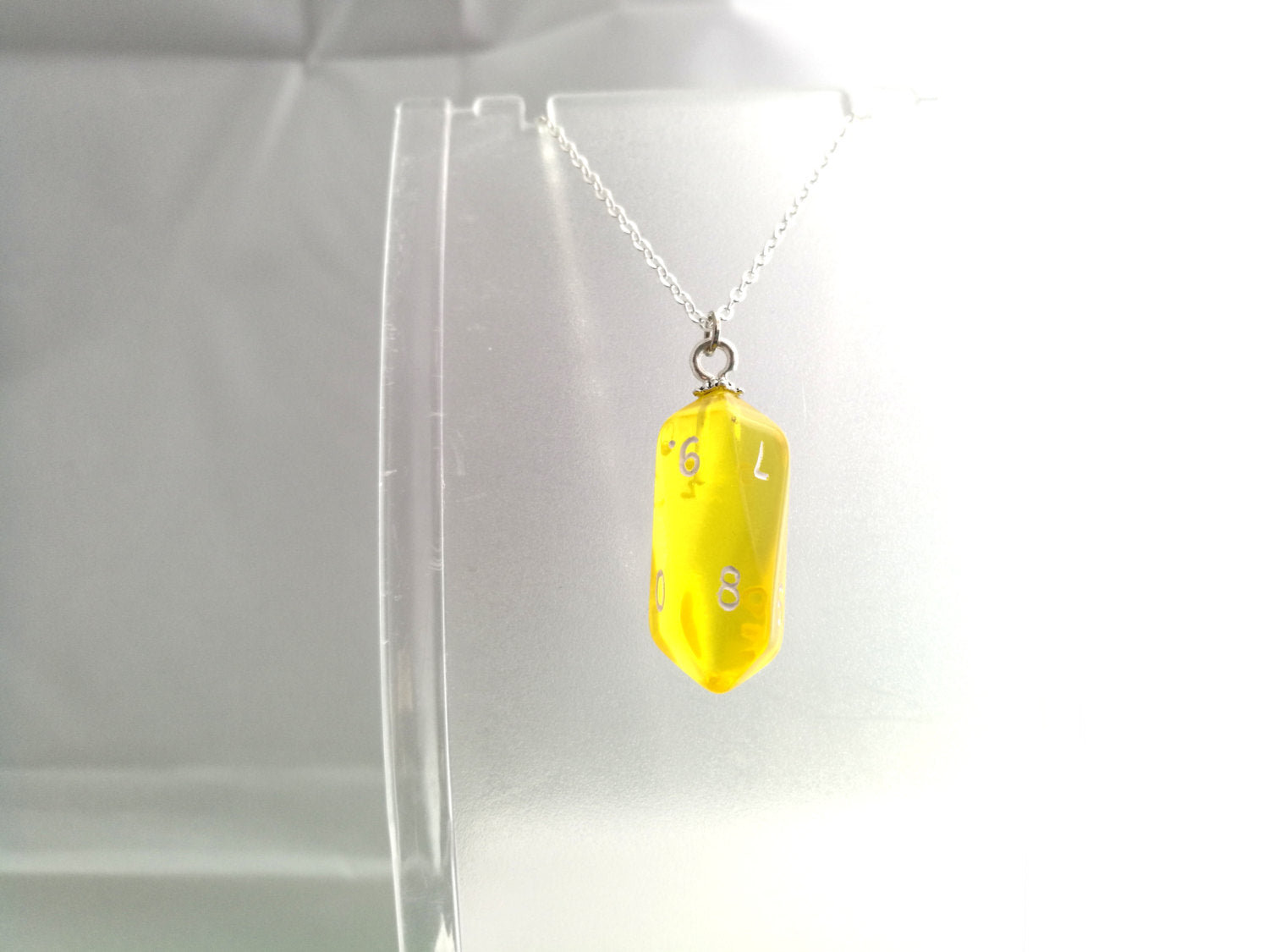Necklace/Glow in the Dark/Droplet/Resin/Yellow/103D – Crystal Ann Designs