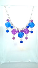 Blue & Purple Dice Necklace