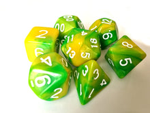 Green/Yellow Dual Colour Dice Set