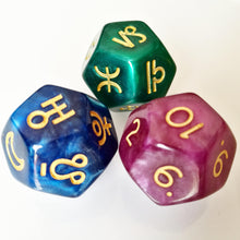 Pearl Astrology Dice Set